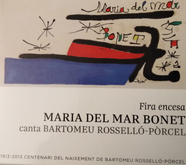 Maria Del Mar Bonet – Fira Encesa (Canta Bartomeu Rosselló-Pôrcel) image 0