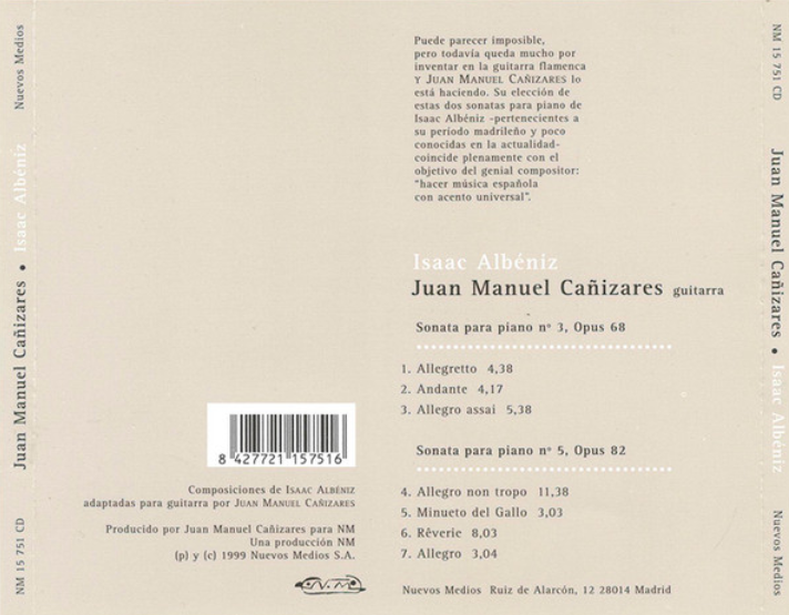 Juan Manuel Cañizares – Isaac Albéniz