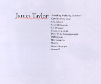 James Taylor  – James Taylor's Greatest Hits image 0