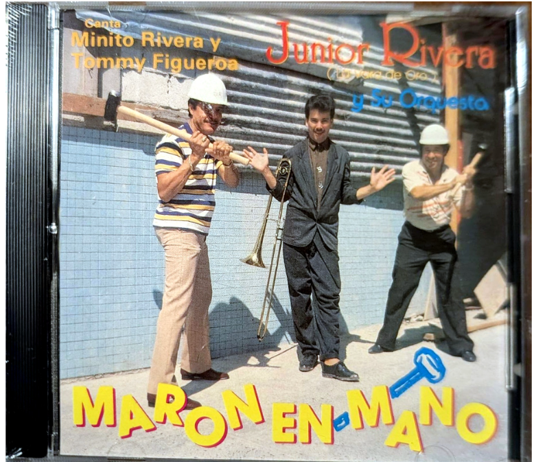 Junior Rivera y Su Orquesta – Marón en Mano (CD) – Canta Minito Rivera & Tommy Figueroa – Salsa, Puerto Rico