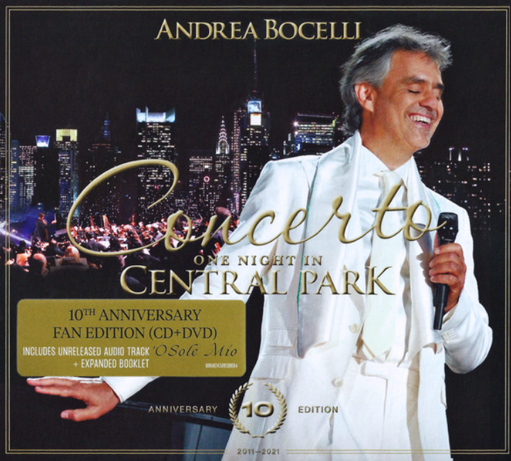 Andrea Bocelli – Concerto: One Night In Central Park 10th Anniversary (CD & DVD) image 0